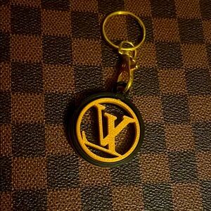 Louis Vuitton Gold Keychain 3D style beauty